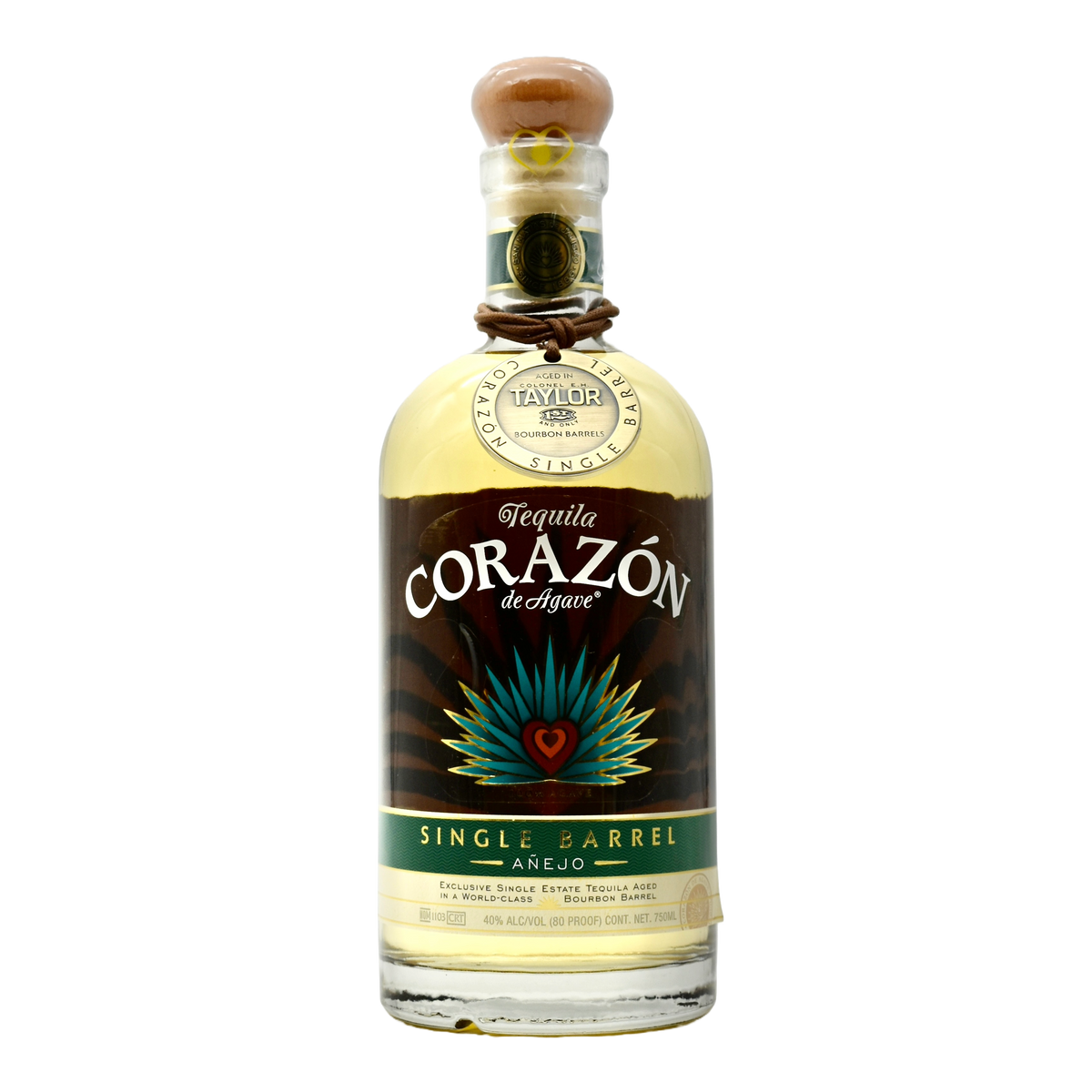 Corazon Tequila Single Barrel Anejo EH Taylor