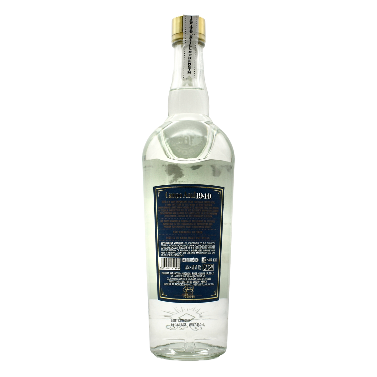 Campo Azul 1940 Tequila Still Strength Blanco