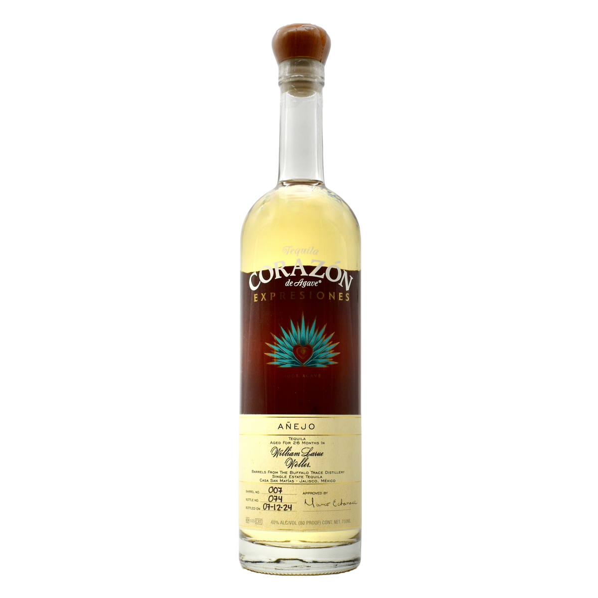Corazon Tequila Expressions Anejo W.L. Weller
