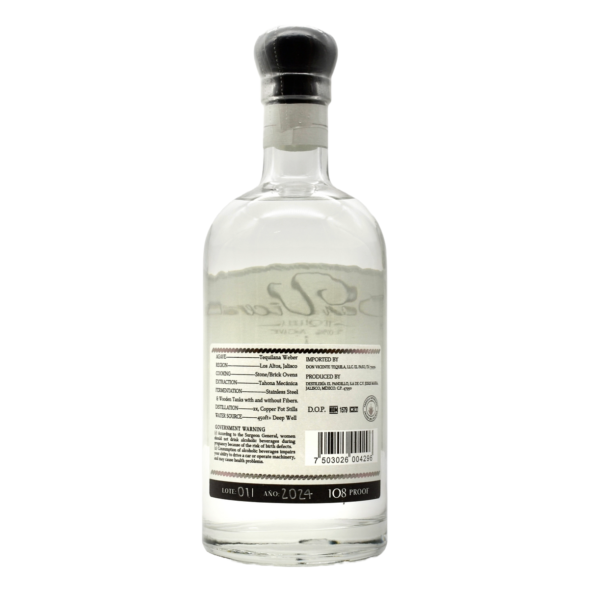 Don Vicente Tequila Fuerte Blanco