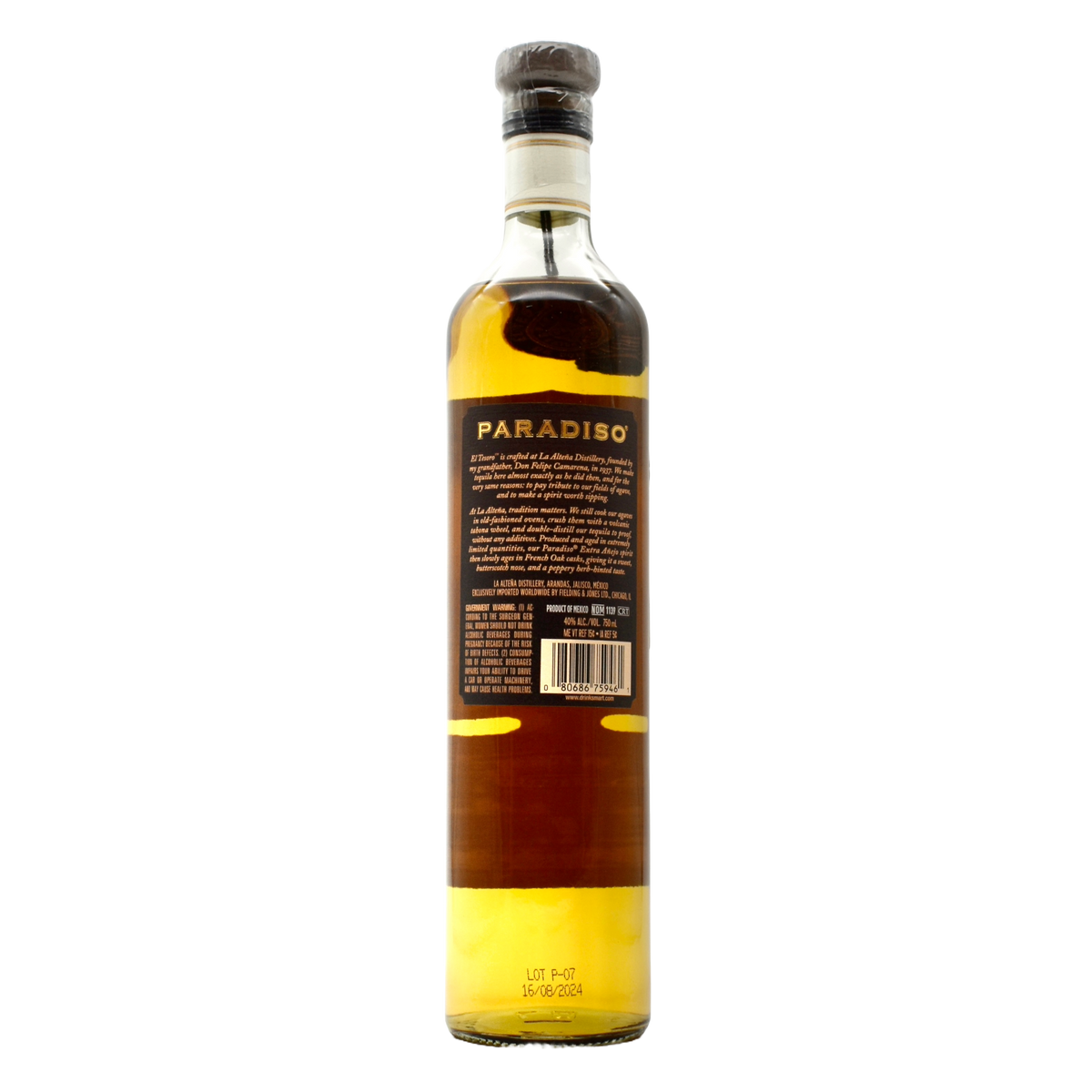 El Tesoro Tequila Paradiso Extra Anejo
