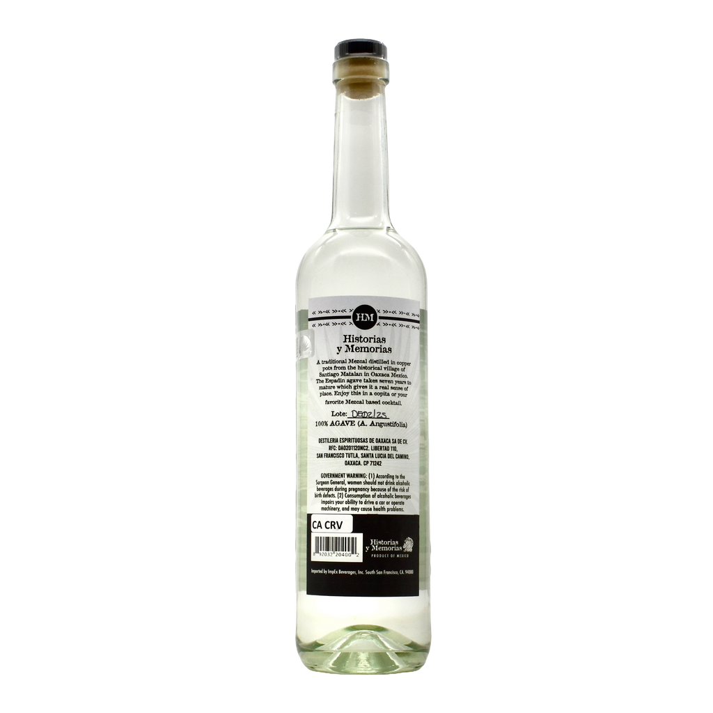 Historia y Memorias Mezcal Artesanal Espadin