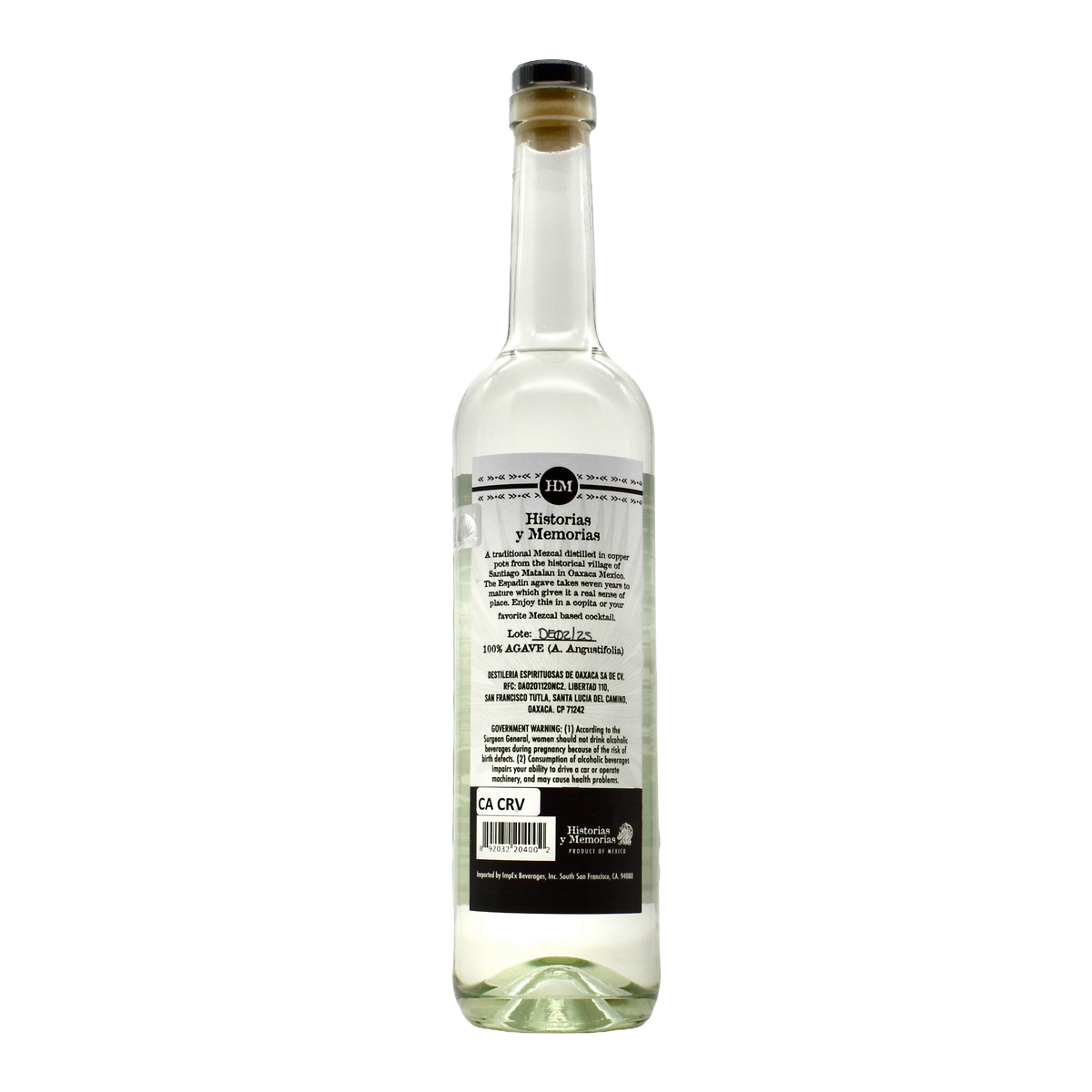 Historia y Memorias Mezcal Artesanal Espadin
