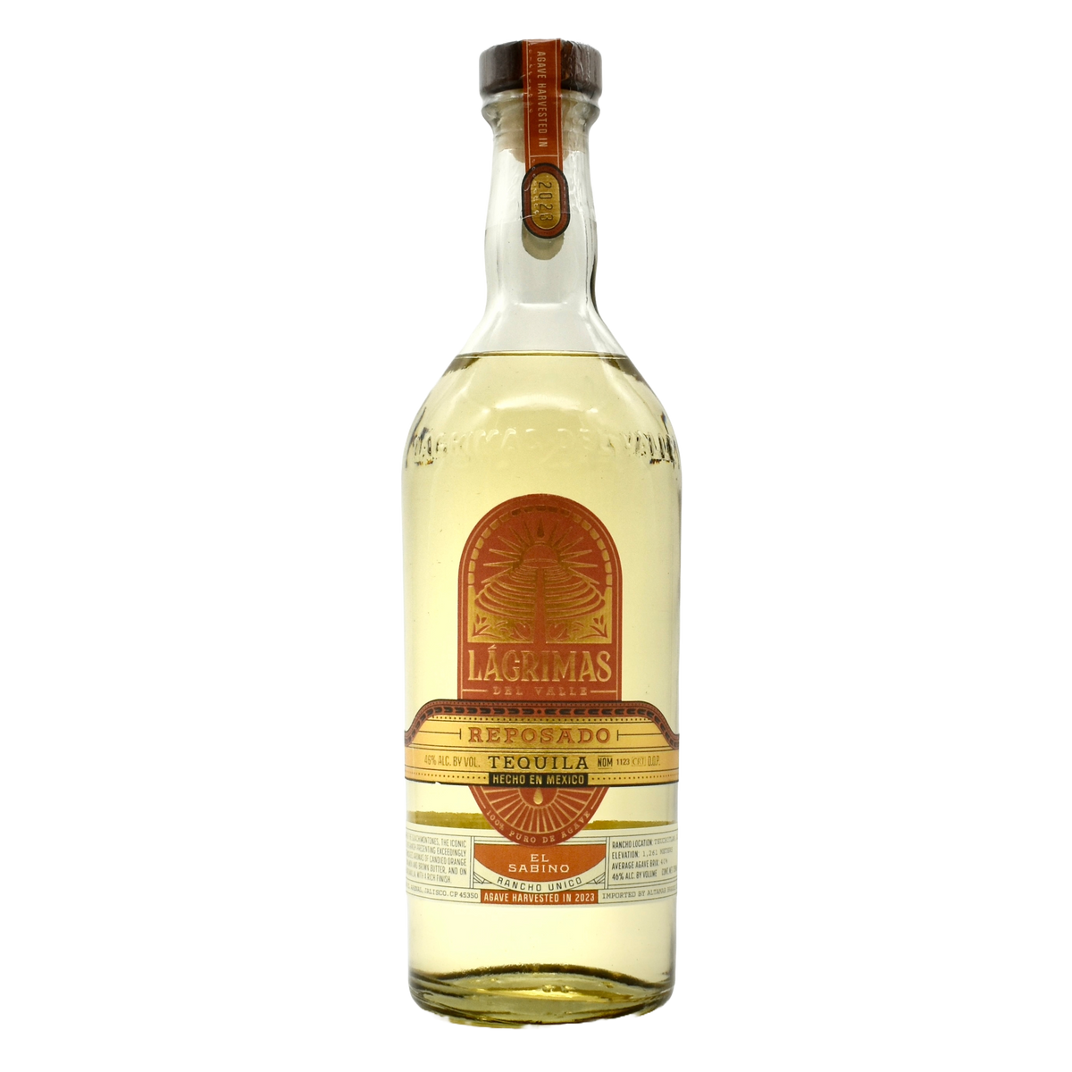 Lagrimas Tequila Reposado La Sabino