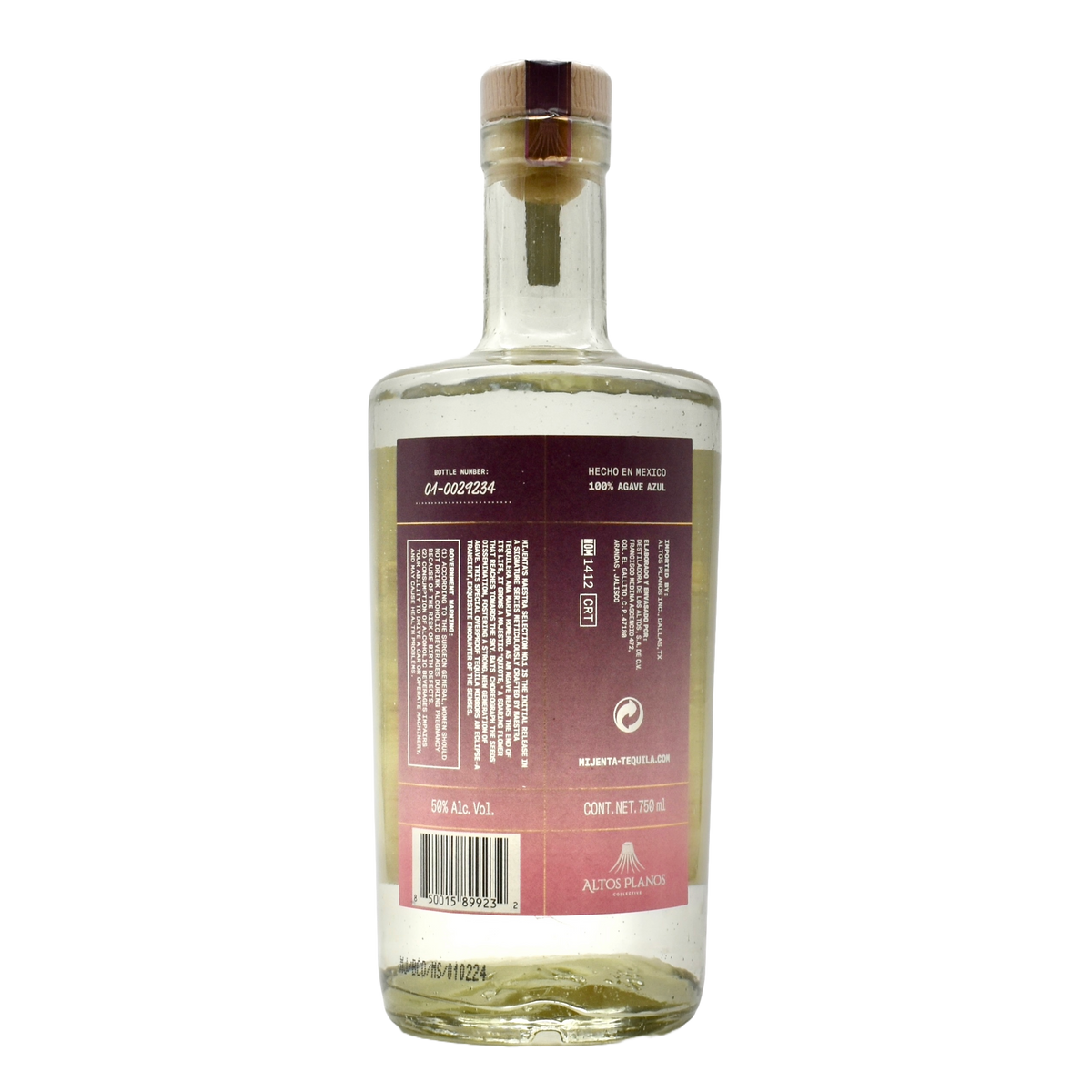 Mijenta Tequila Blanco Maestra Select No.1