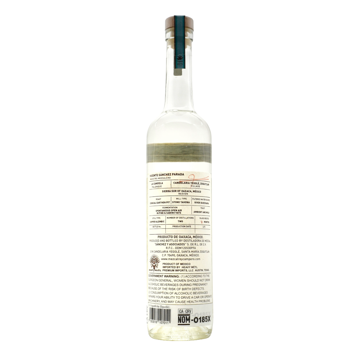 Rey Campero Mezcal Espadin Angustifolia Haw Joven Mezcal Artesanal