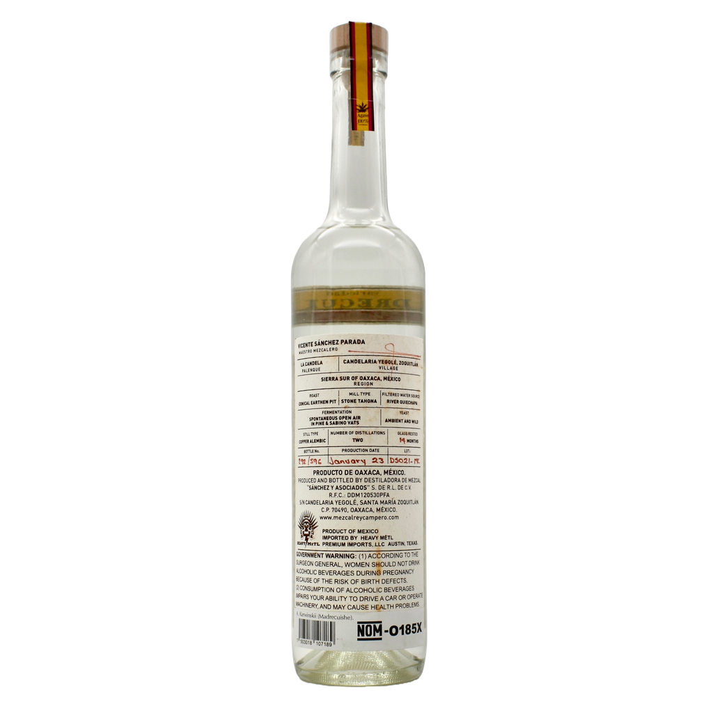 Rey Campero Mezcal Madre Cuishe Joven Mezcal