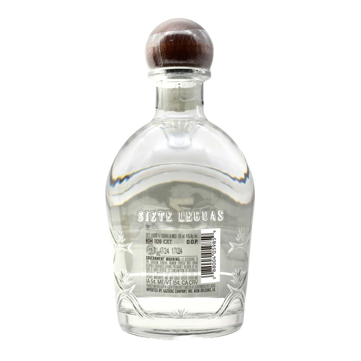 Siete Leguas Tequila Blanco Still Strength 47