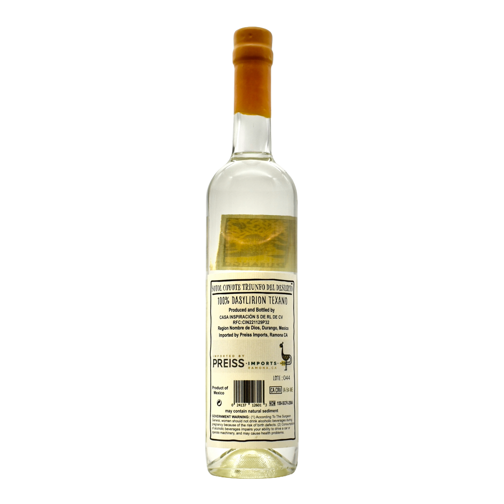 Sotol Coyote Durango Yellow Label