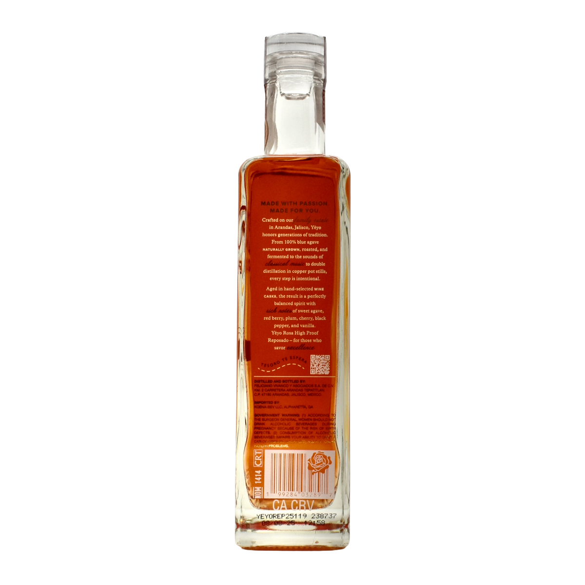 Yeyo Tequila Reposado Rosa